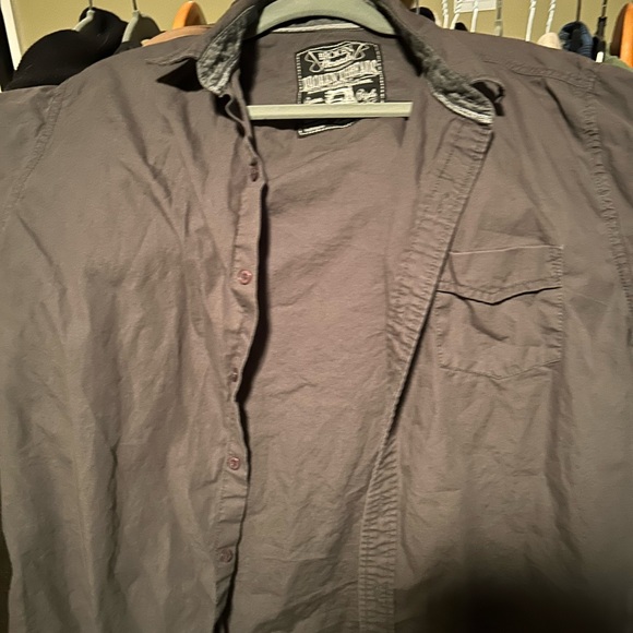 Broken threads short sleeve button up - Picture 1 of 2